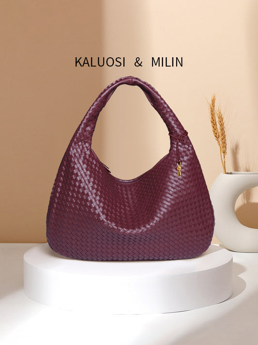 Women's Woven Trendy Large Capacity Korean Style Handbags