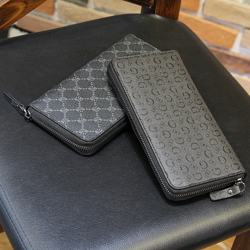 Men's Plaid Long Trendy Fashion Pattern Personalized Men's Wallets