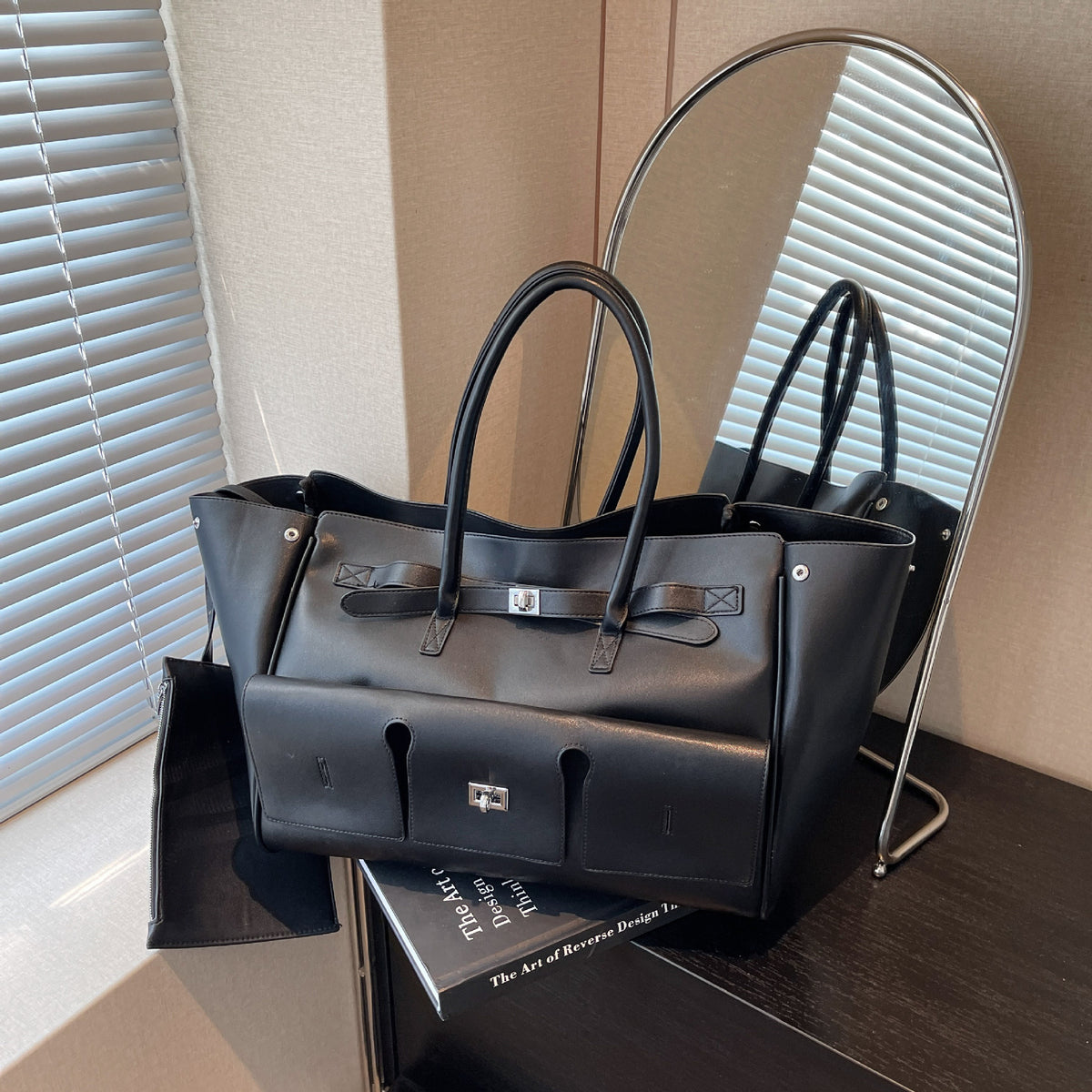 Neutral Hot Motorcycle Large Capacity Commuter One Combination Punk Wings Women's Shoulder Bag