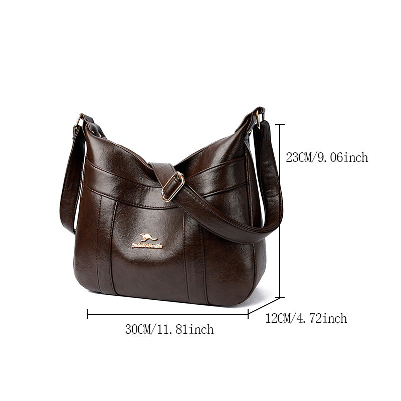 Women's Mother Leather Large Capacity Style Women's Shoulder Bag