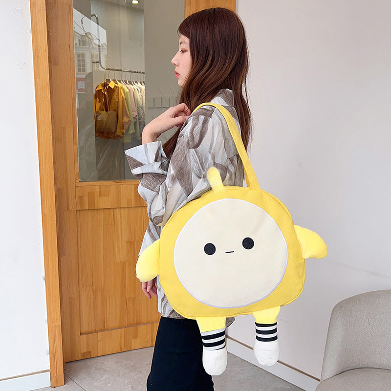 Cartoon Egg Doll Party Cute Large Capacity Women's Shoulder Bag