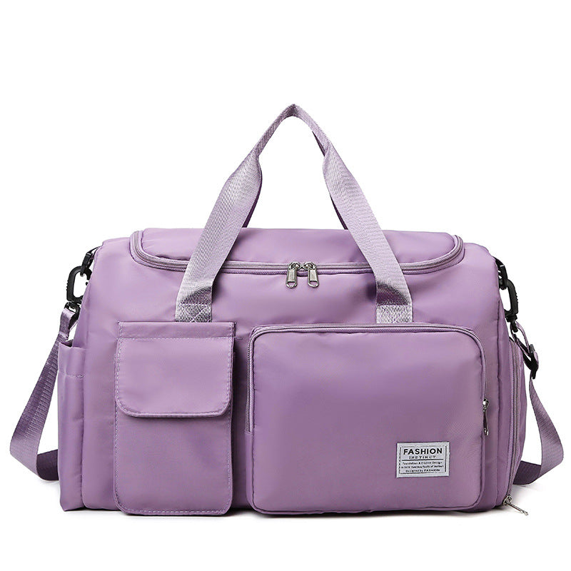 Dry Wet Separation Contrast Color Short Luggage