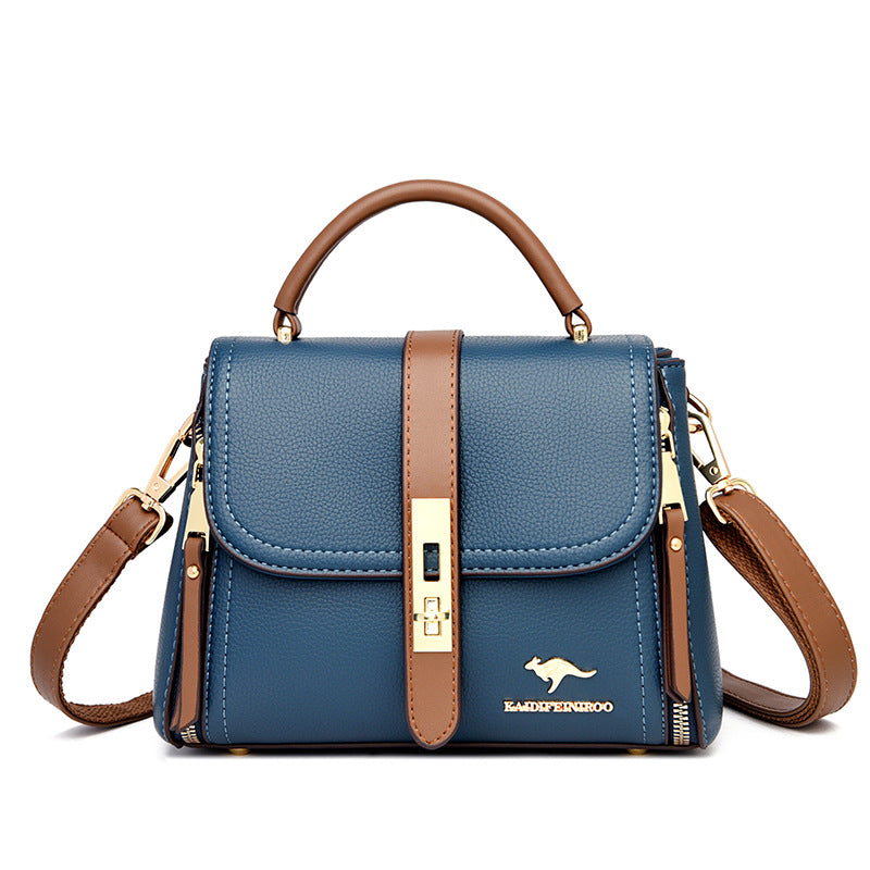 Creative Women's Female Fashion Color Contrast Shoulder Bags