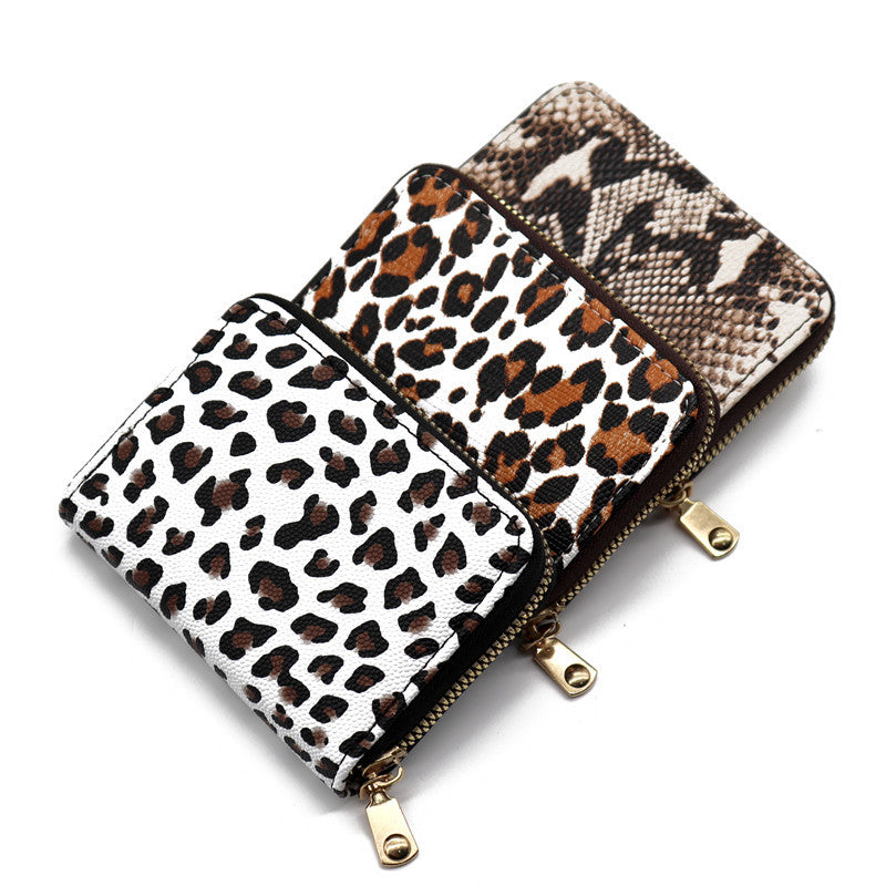Animal Pattern Series Expanding Exquisite Short Large Card Holder