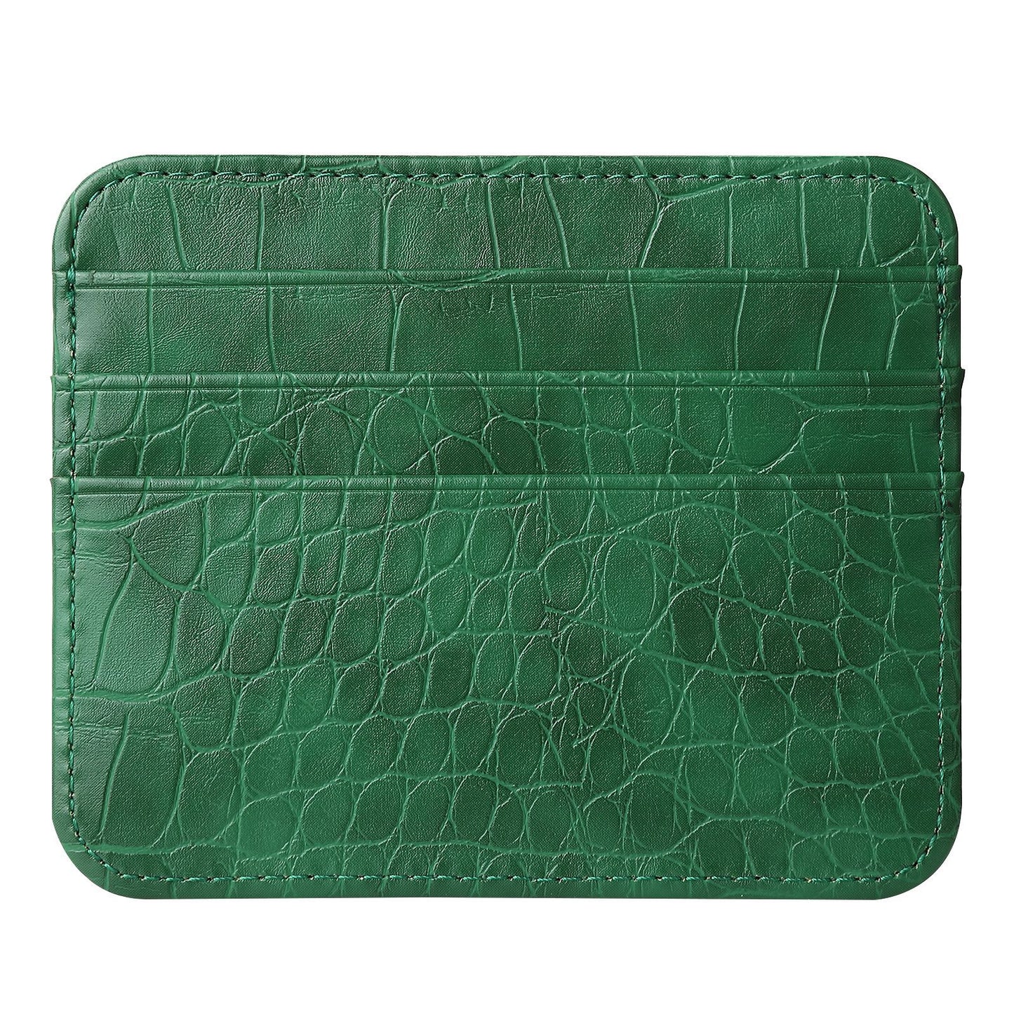 Double-sided Large Capacity Multiple Slots Leather Card Holder