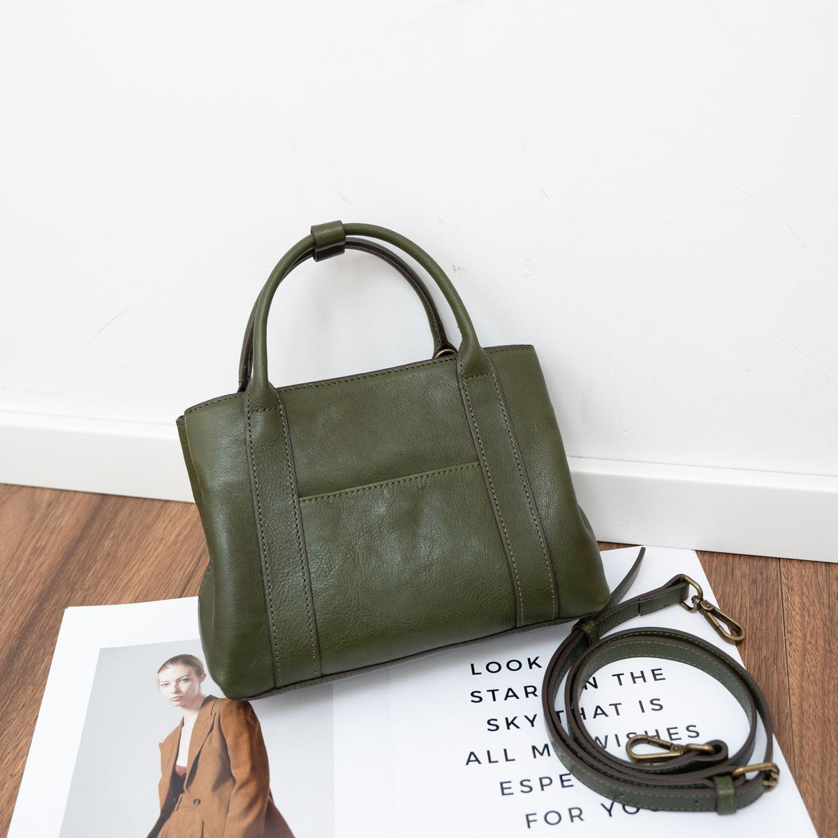 Style Vegetable Tanning Cowhide Lady's Characteristic Temperament Portable One Genuine Bags