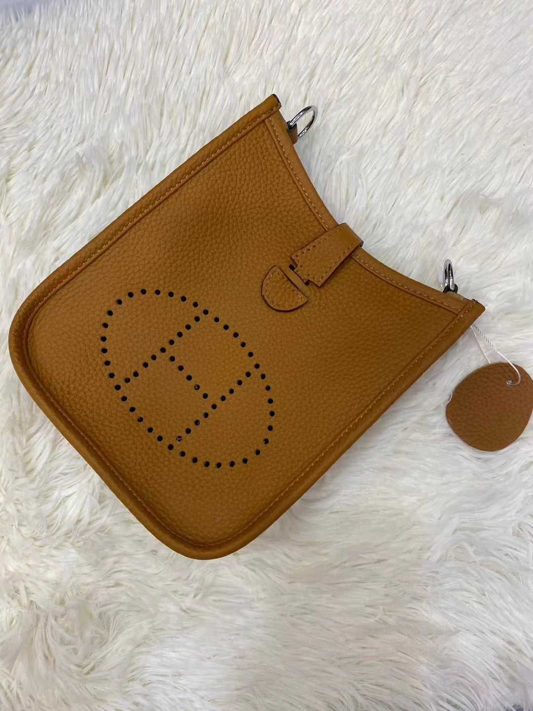 Women's Home Top Layer Cowhide Lychee Pattern Bags