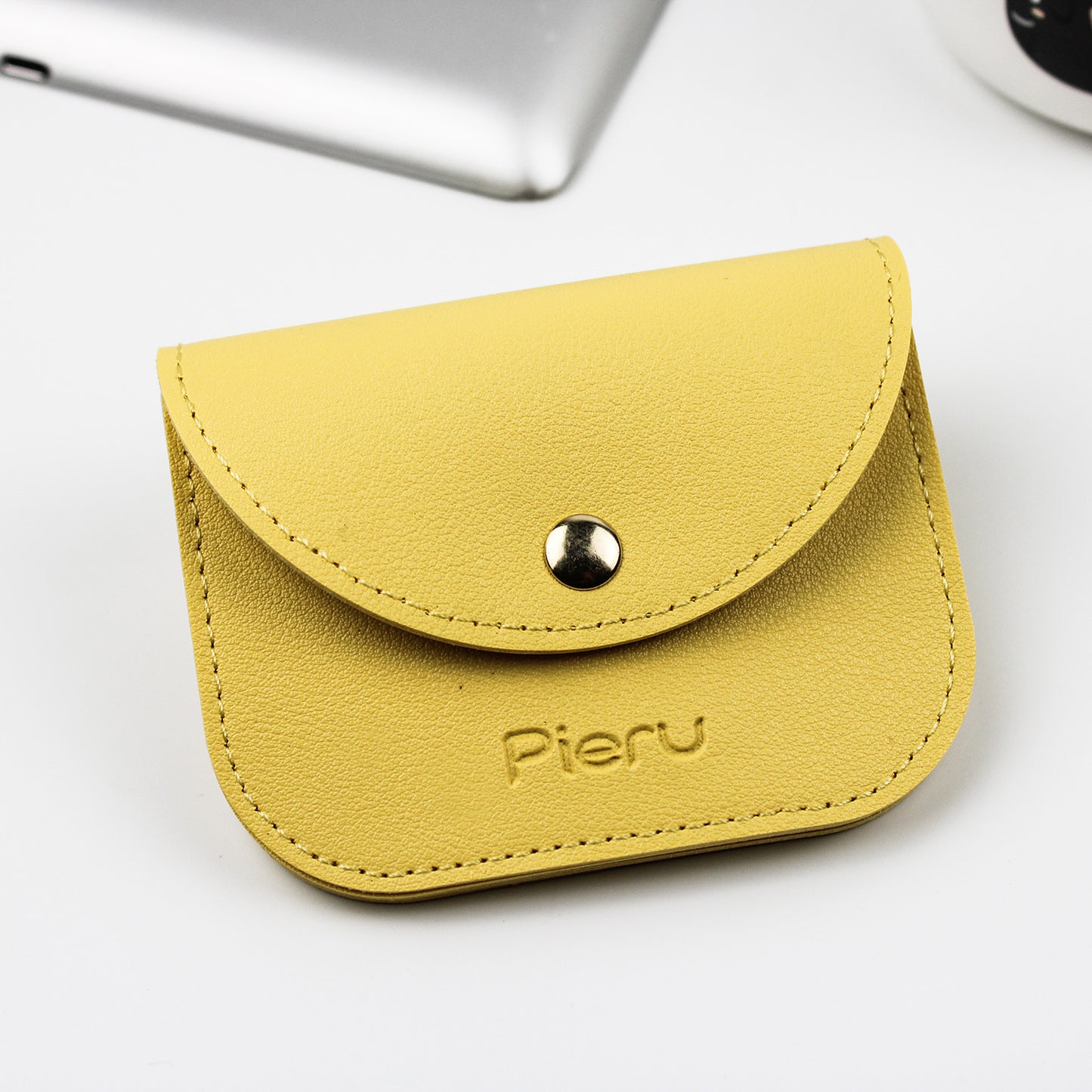 Women's Korean Style Simple Fresh Leather Envelope Card Holder