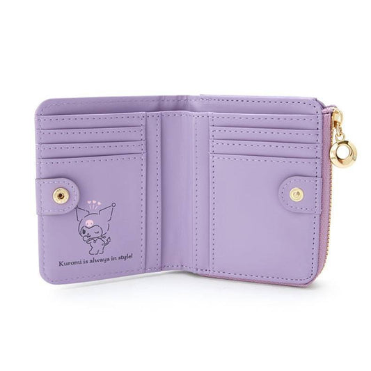 Women's Short 2 Fold Clow Style Zipper Ladies Wallets