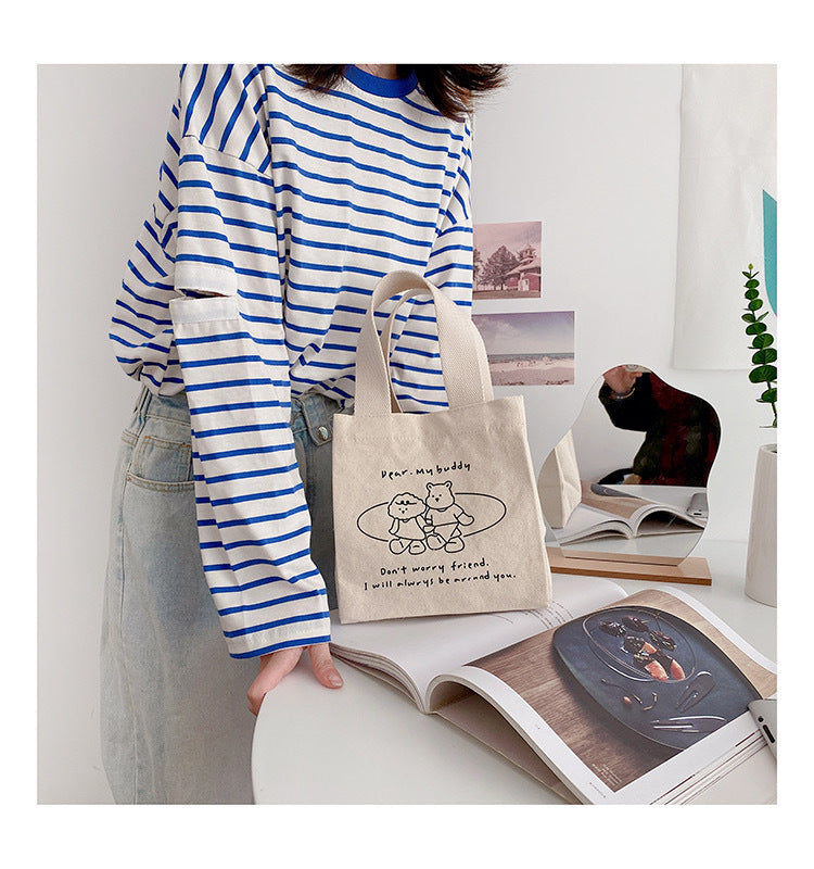 Style Thermal Large Capacity Lunch Box Handbags