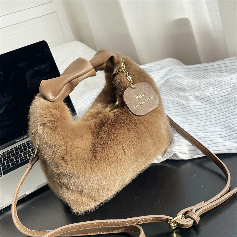 Women's High-grade Lunch Box Plush Personalized Bags