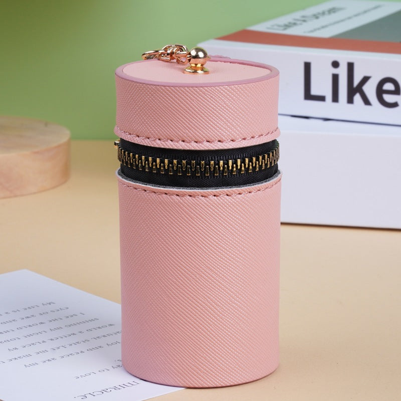 Fashion Retro Cylinder Portable Earphone Car Bags