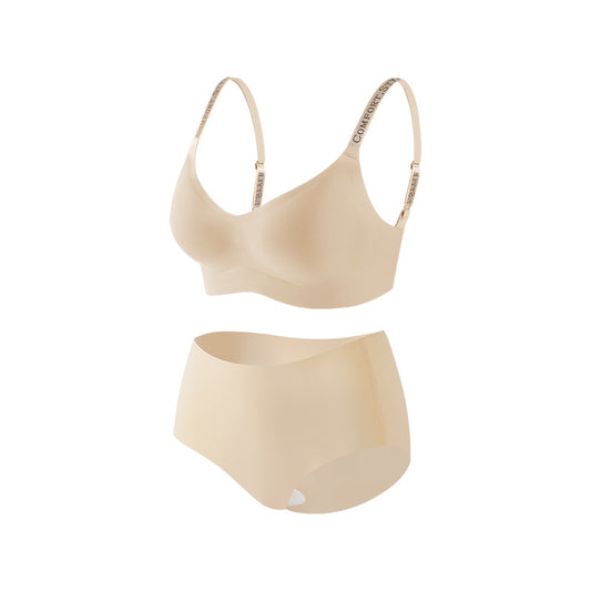 Women's Herbal Letter Braces Underwear Seamless Lifting Bras