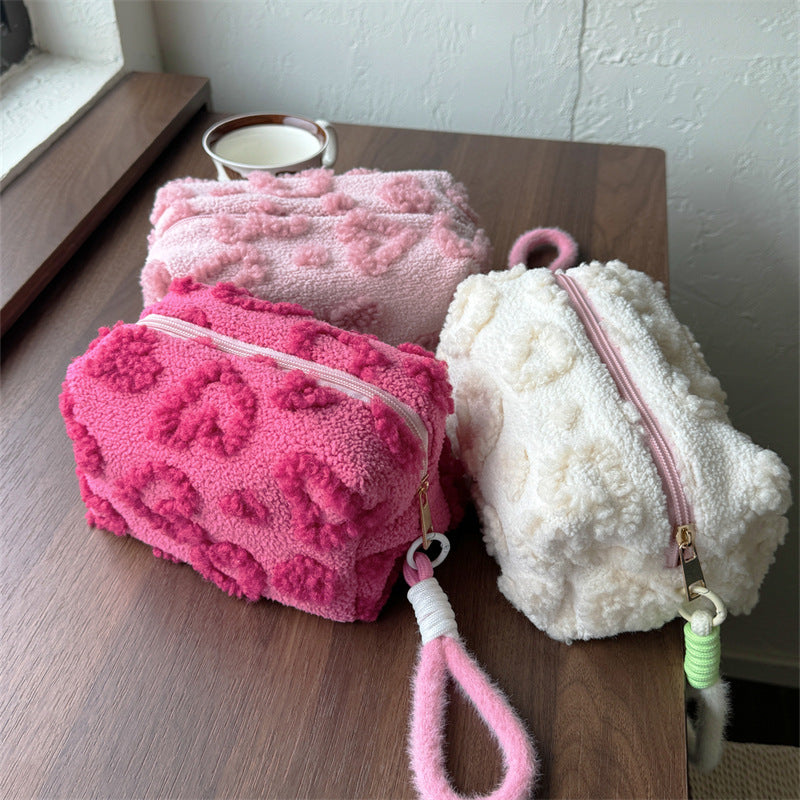 Plush Large Capacity Cute Cosmetics Storage Makeup Bag