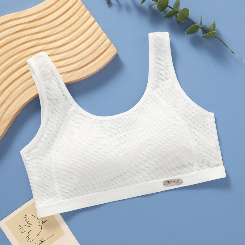 Stage Junior High School Pure Cotton Shockproof Bras