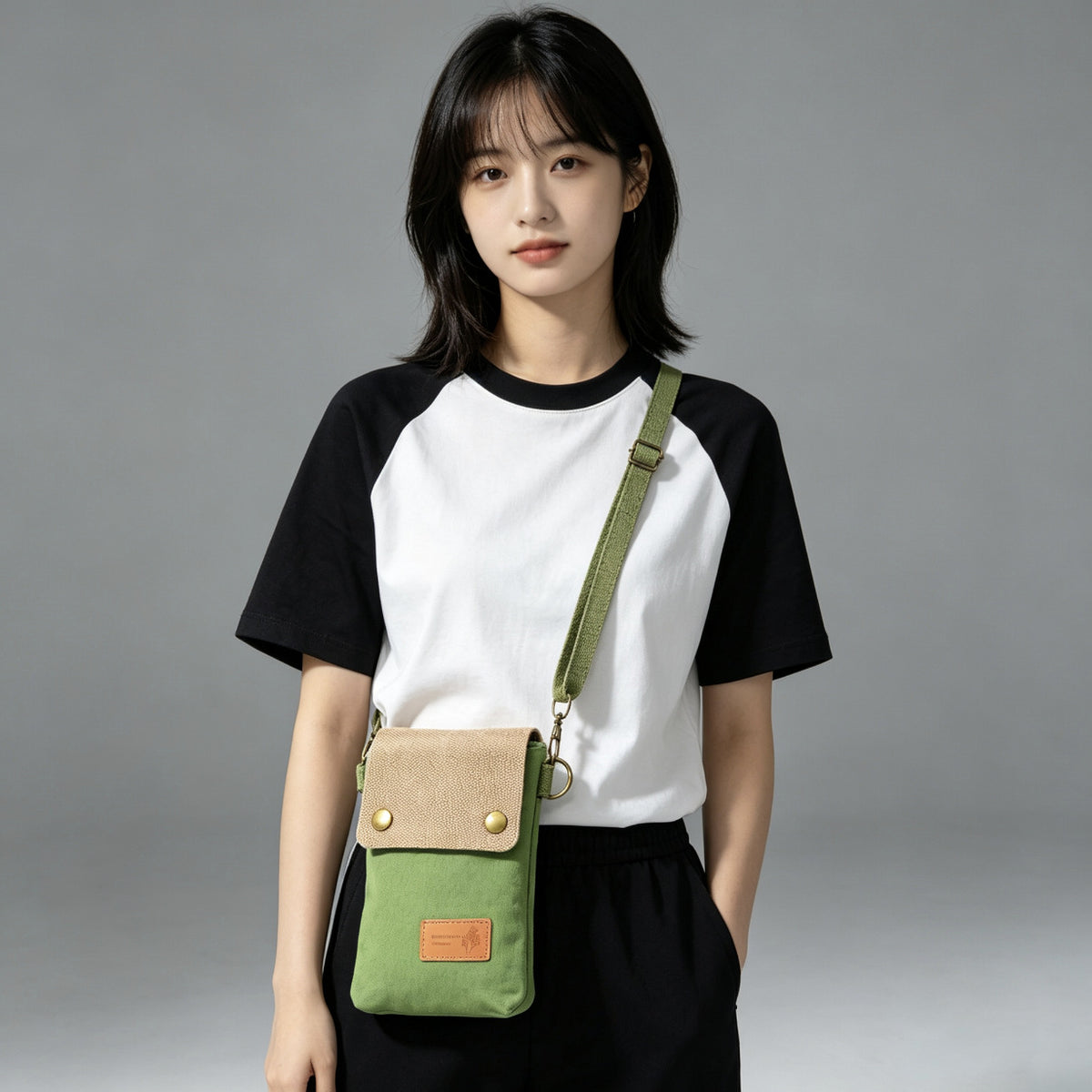 Women's Horse Solid Color Canvas Simple Fabric Lightweight Bags