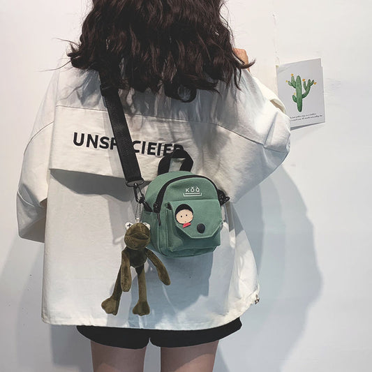 Women's Canvas Large Capacity Street Personality Crossbody Bags