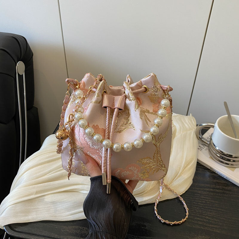 Cheongsam Style Pearl Western Chinese Large Capacity Bags