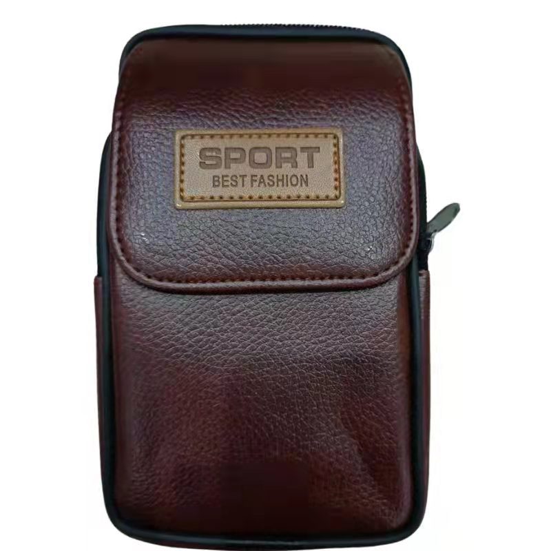 Men's New Horizontal Vertical Mobile Leather Purses