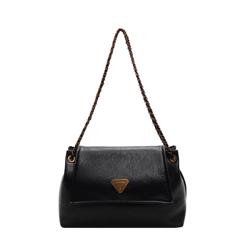 Women's Retro Large Capacity Fashion Chain Portable Shoulder Bags