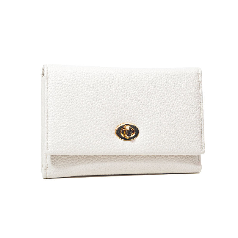 Women's Authentic Leather Tactile Feel Short Premium Lock