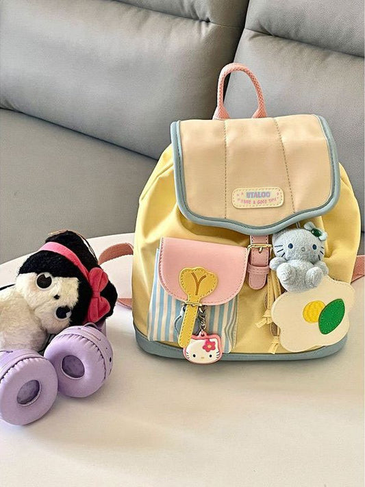Mini College Cute Contrast Color Size Backpacks