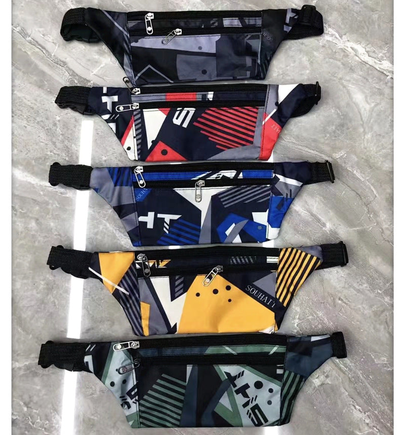 Camouflage Personal Portable Solid Color Mobile Men's Waist Packs