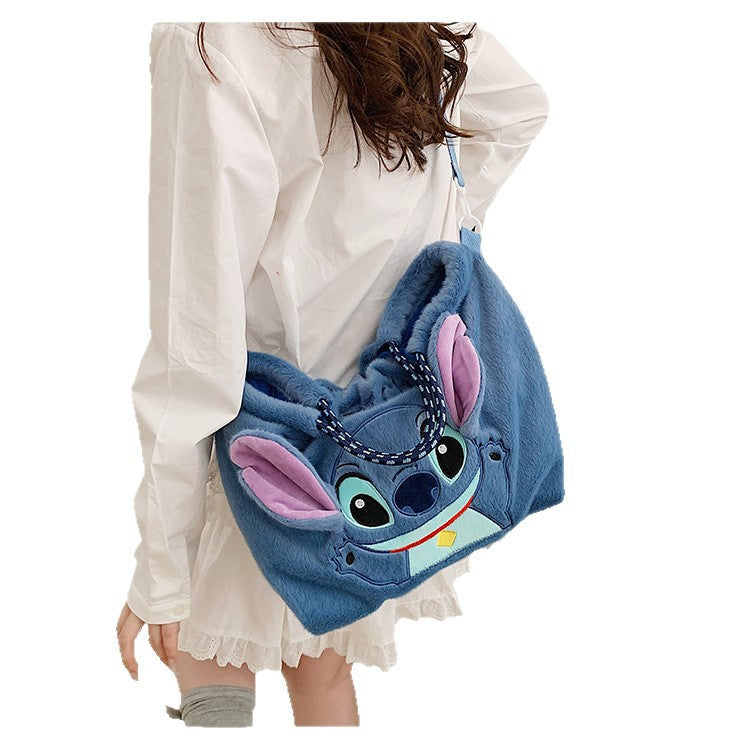Women's Rabbit Plush Make-up Cute Stitch Doll Women's Messenger Bag