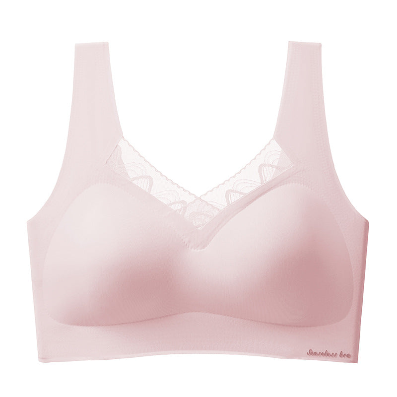 Back Breasts Contracting Wireless Latex Vest Everyday Bras