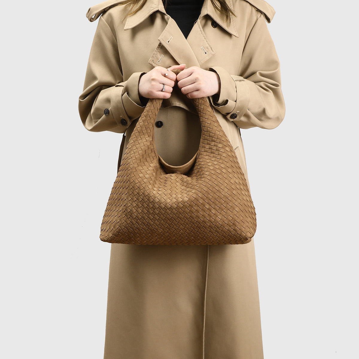 Woven Large Capacity Portable Underarm Simple Leisure Women's Shoulder Bag
