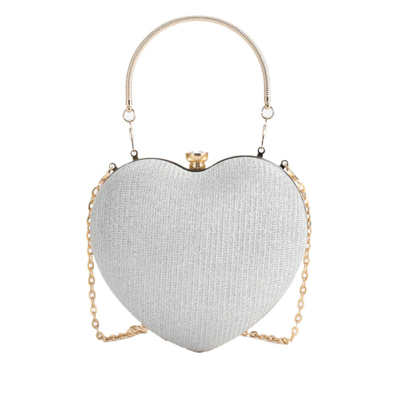 Women's Fashion Trendy Popular Dinner Elegant Heart Shoulder Bags
