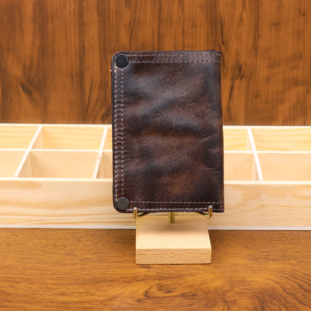 Men's Simplicity Retro Rub Colored First Layer Cowhide Men's Wallet