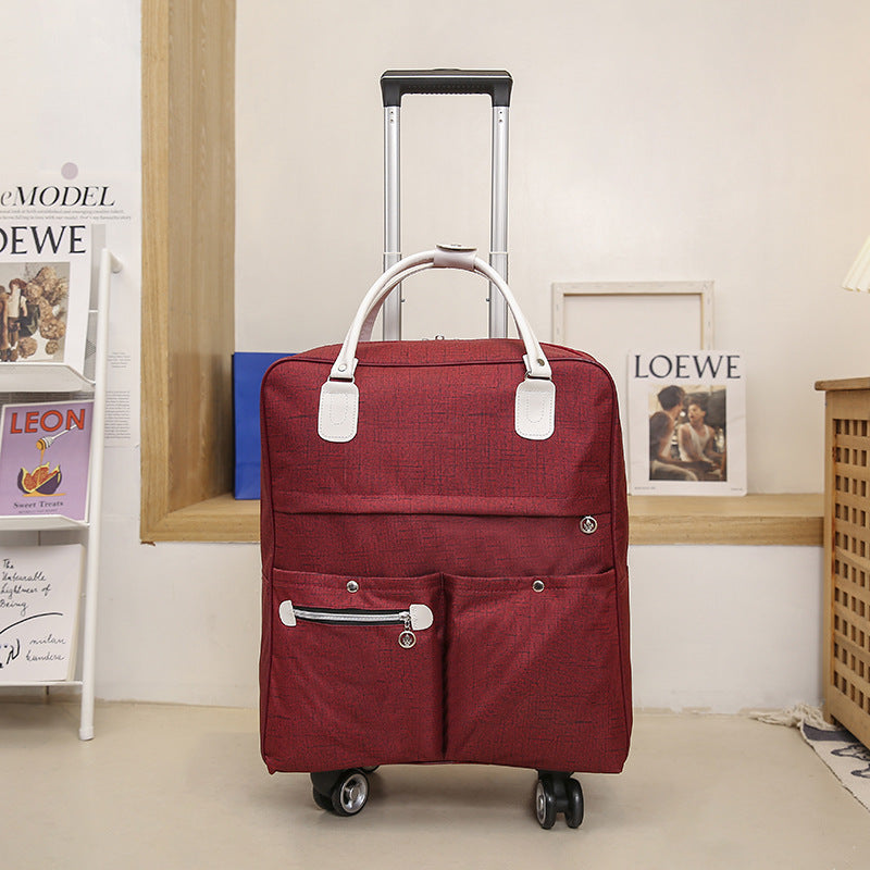 Women's Innovative Portable Folding Buggy Printing Travel Bags