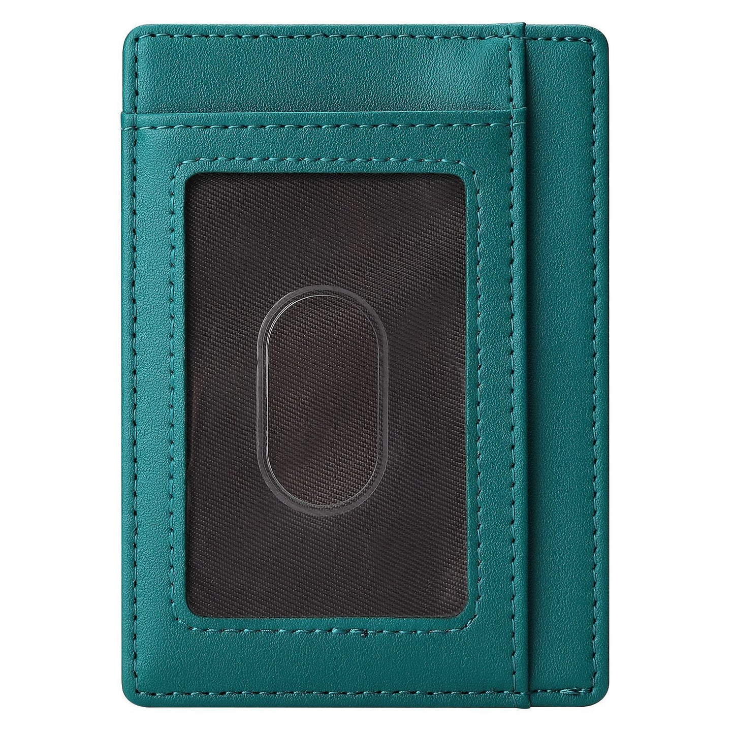 Leather Can Order Swiping First Layer Card Holder