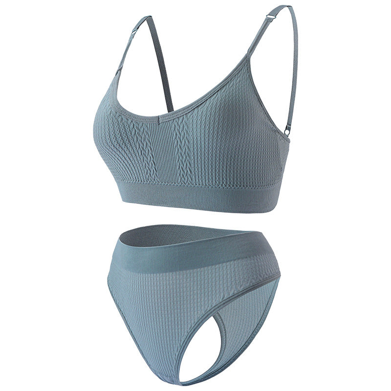 Women's Thin Wireless Push Up Comfort Beauty Lingerie Sets