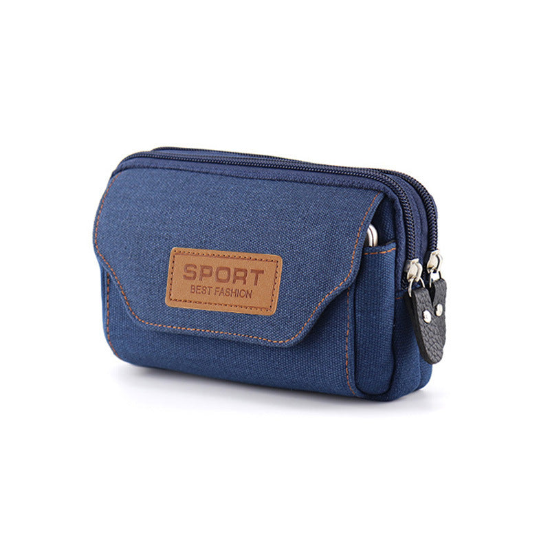 Men's Comfortable Mobile Cell Canvas Pannier Bags