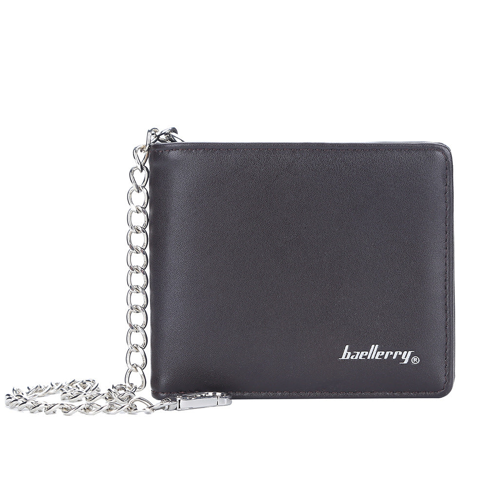 Popular Casual Men's Short Simple Chain Men's Wallets