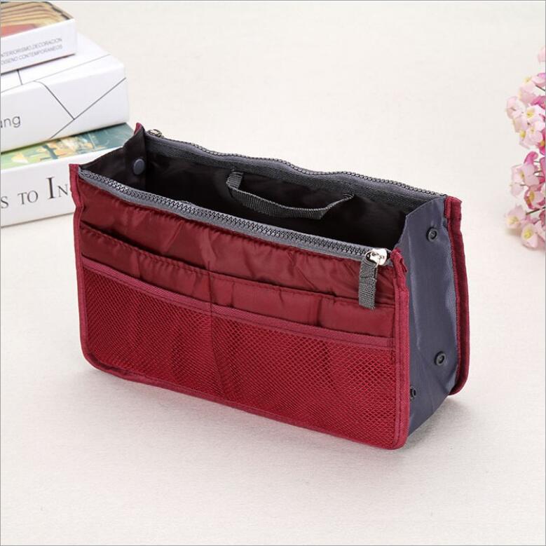 Medium Large Portable Double Zipper Wash Organizing Storage Makeup Bag