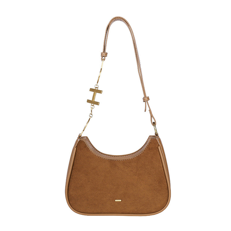 Women's Texture Frosted Chain Underarm Spring Fashion Commuter Women's Messenger Bag