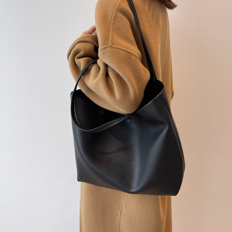 Women's Large Capacity Solid Color Elegant Mother Bags