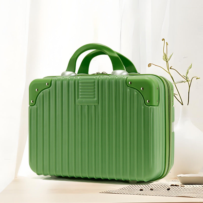 Inch Storage Mini Boarding Retro Blue Makeup Bag