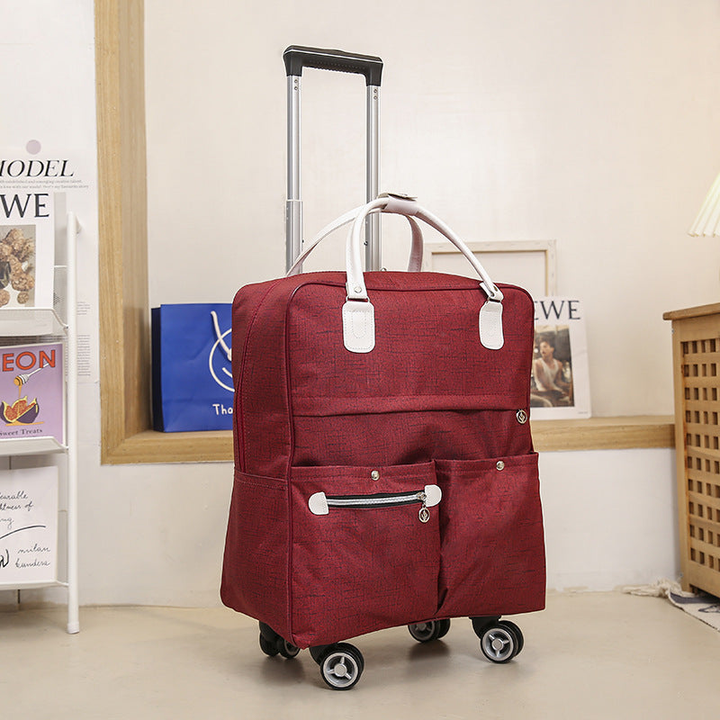 Women's Innovative Portable Folding Buggy Printing Travel Bags