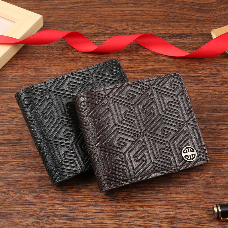Men's Winter Soft Leather Multiple Slots Letter Men's Wallets