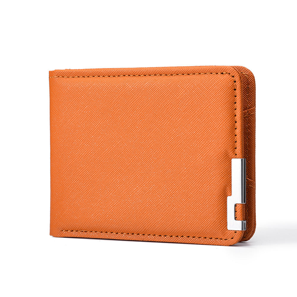 Men's High-grade Short College Thin Green Multi Men's Wallet