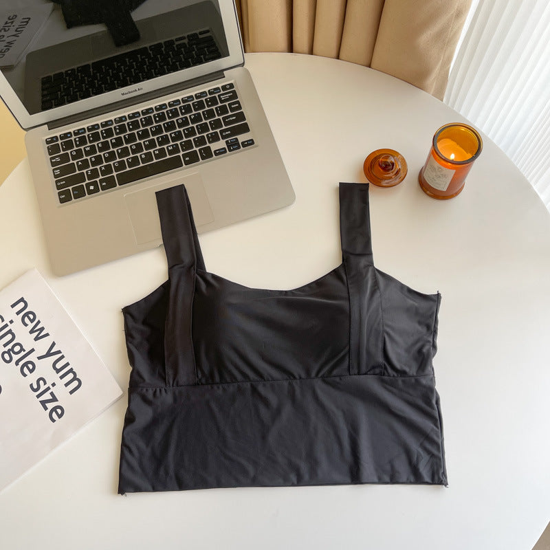 Women's Silk Back Shaping Underwear Tube Top Tanks Camis