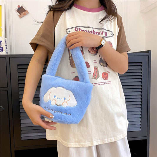 Korean Style Plush Lolita Cute Clow Handbags