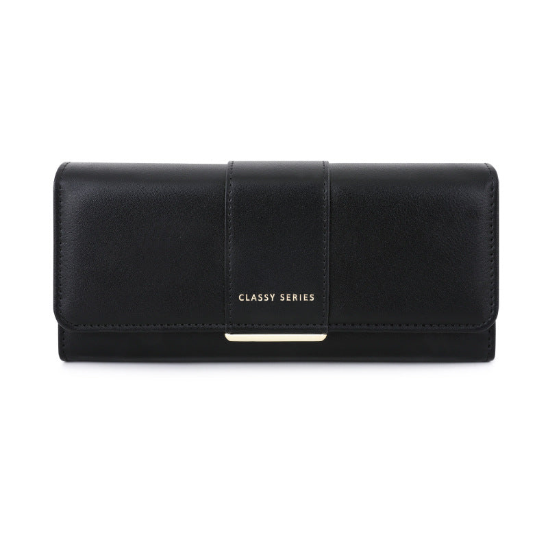 Women's Simple Outing Portable High-grade Leather Storage Super Ladies Wallet