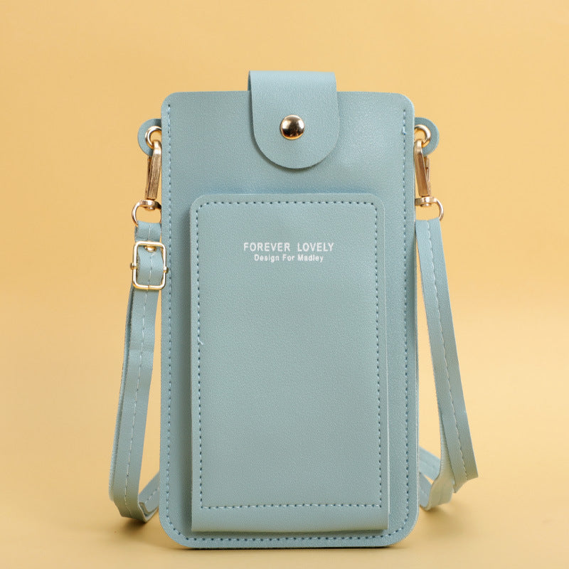 Women's Solid Color Fashion Simple License Phone Bags