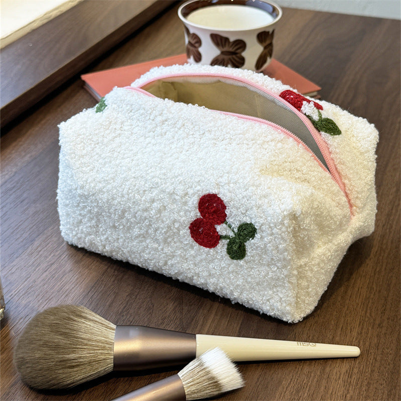Cute Cherry Pillow Large Capacity Storage Bags