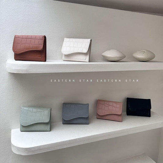 Women's Beautiful Korean Short Chic Zipper Ladies Wallets